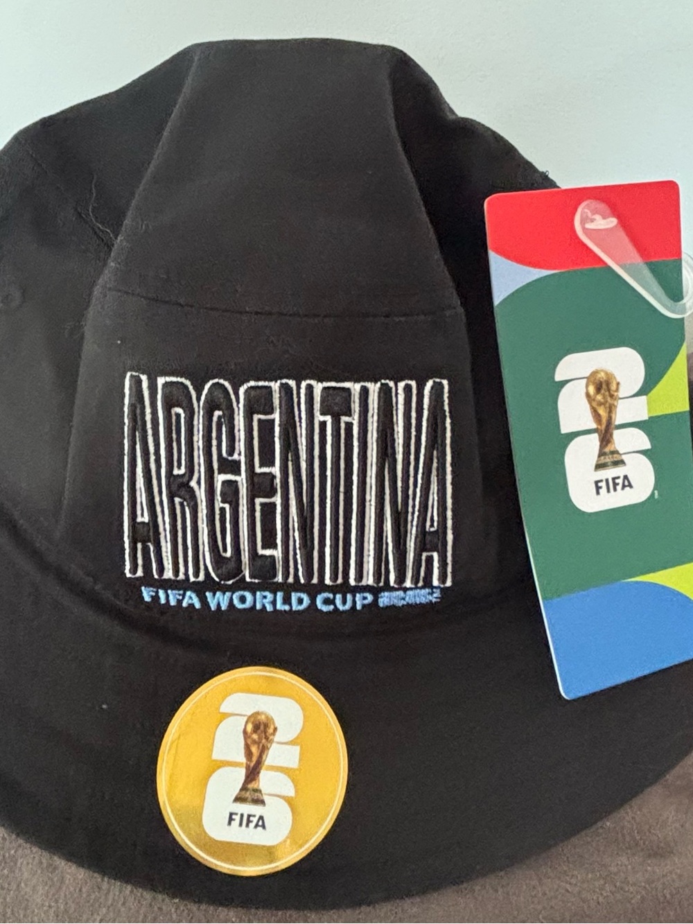 Argentina FIFA World Cup Bucket Hat - Black - Picture 1 of 1